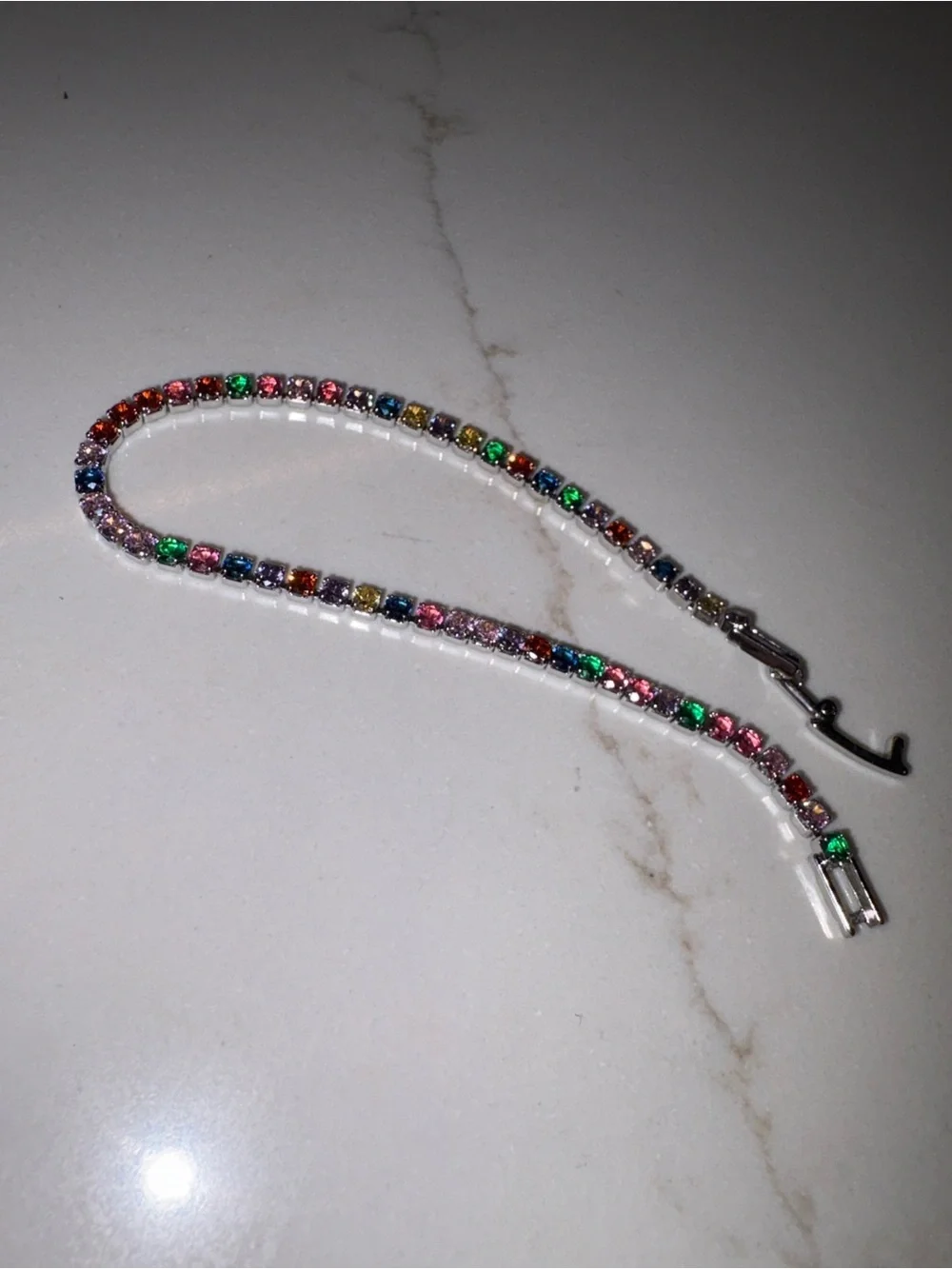 Multicolor Crystal Tennis Bracelet - Women Jewelry